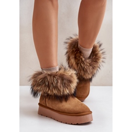 Snow boots Model W5893 Camel brown 1