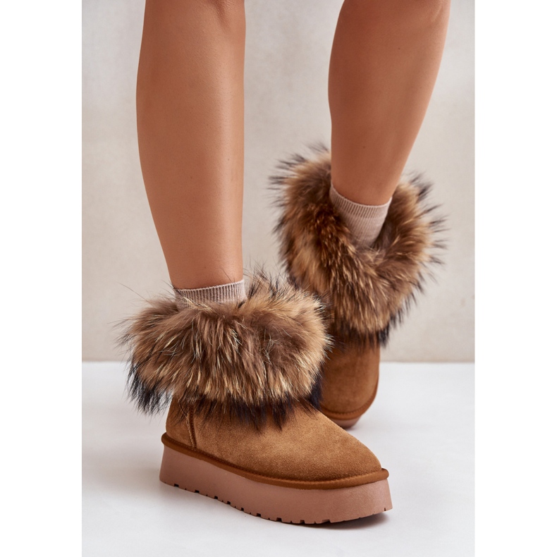 Snow boots Model W5893 Camel brown 1