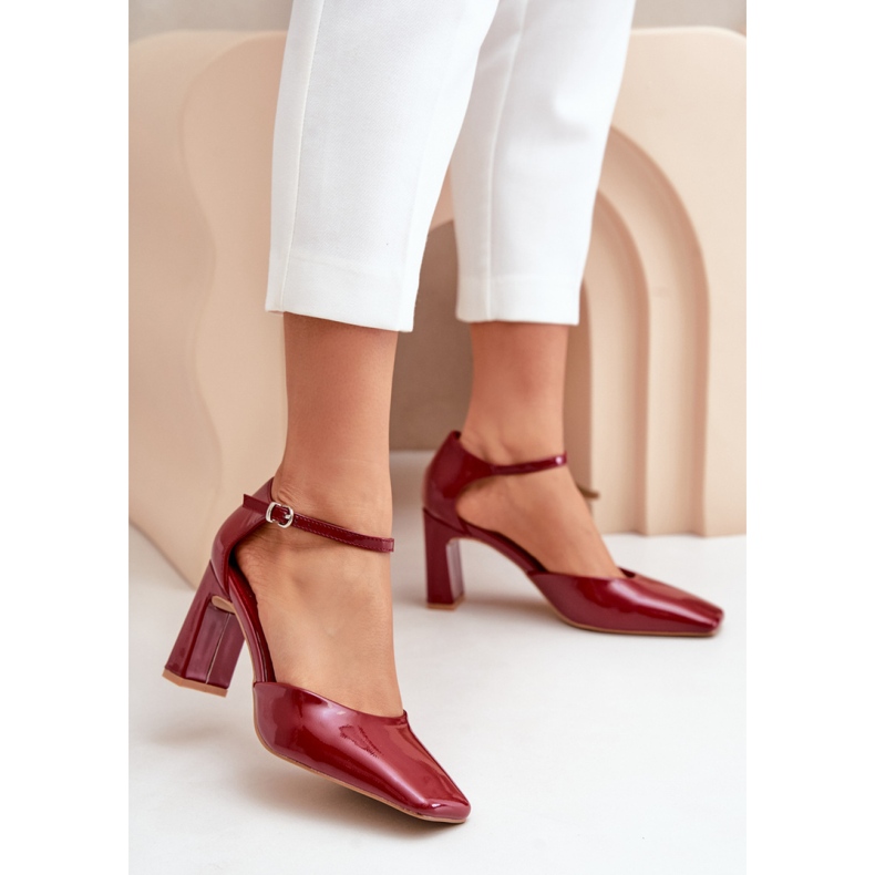 Pumps Model CH881 Burgundy red 1