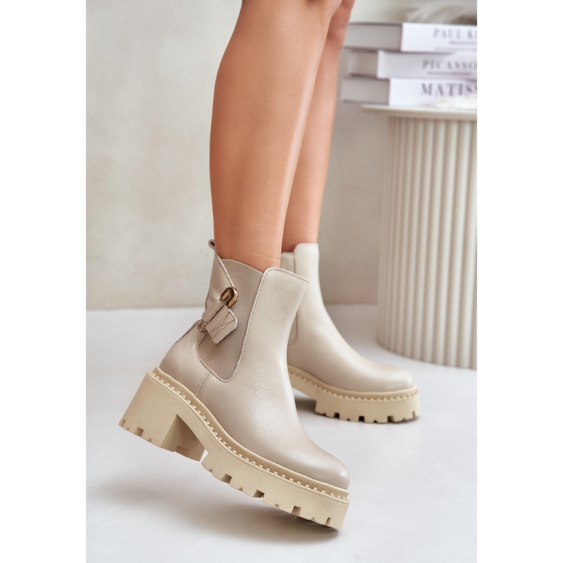 Zazoo 60490 Light Beige boots 1