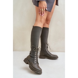 Boots Model 68129 Dark Green 1