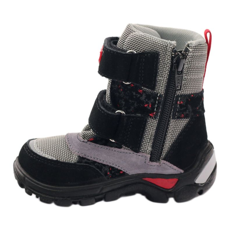Bartek Boots Waterproof boots 21473 black red grey 1