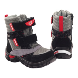 Bartek Boots Waterproof boots 21473 black red grey 2