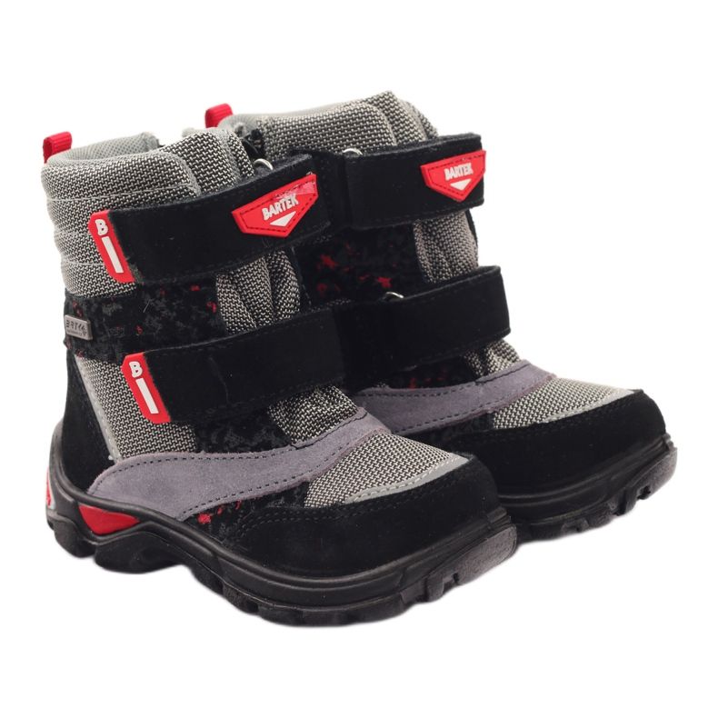 Bartek Boots Waterproof boots 21473 black red grey 3