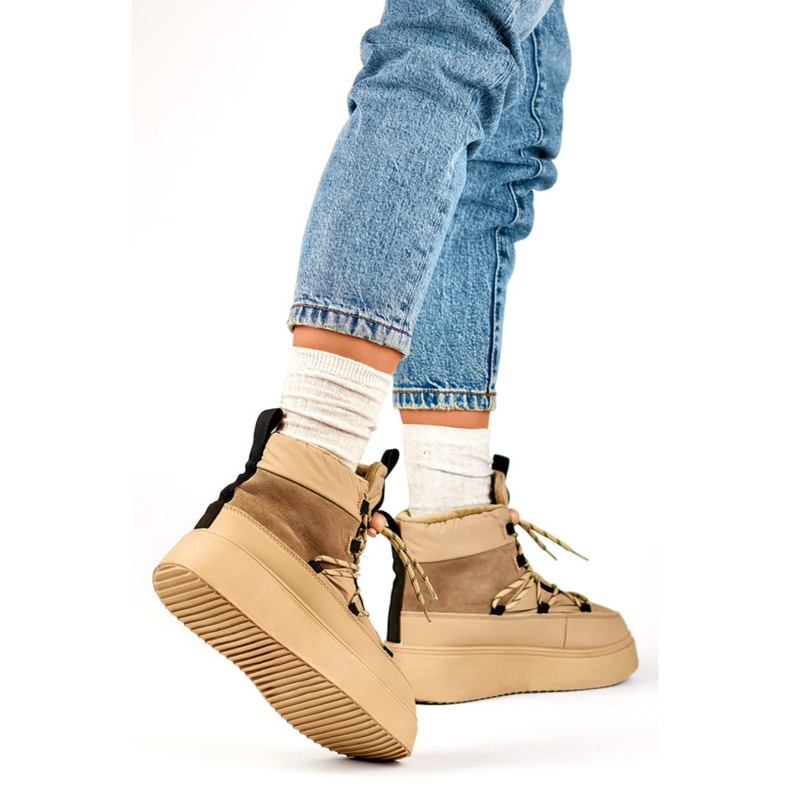 Snow boots Model 24-72302BE Beige 1