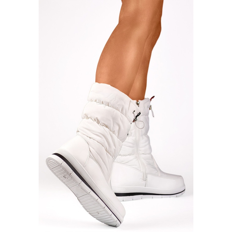 Women's Snow Boots Insulated with Eco-Fur 8302W, white 1