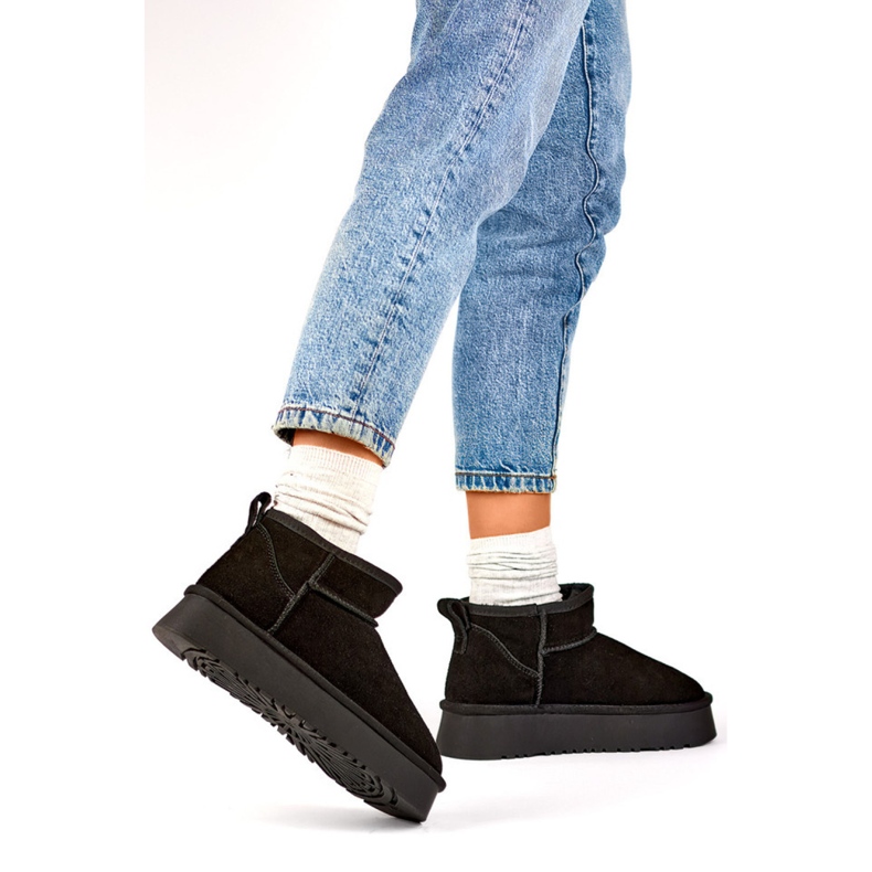 Women's Fur-Lined Snow Boots XF-159B, black 1 Women's Fur-Lined Snow Boots XF-159B, black 1