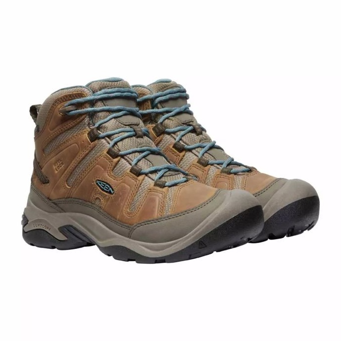 KEEN Circadia Mid Wp Toasted COCONUT/NORTH Atlantic Trekking Shoes KE-1026764 brown 1