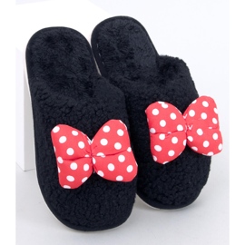 Children's slippers with a bow Child Black 2