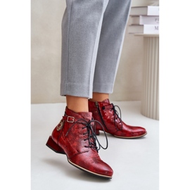 Maciejka 5743A-08 Red ankle boots 1