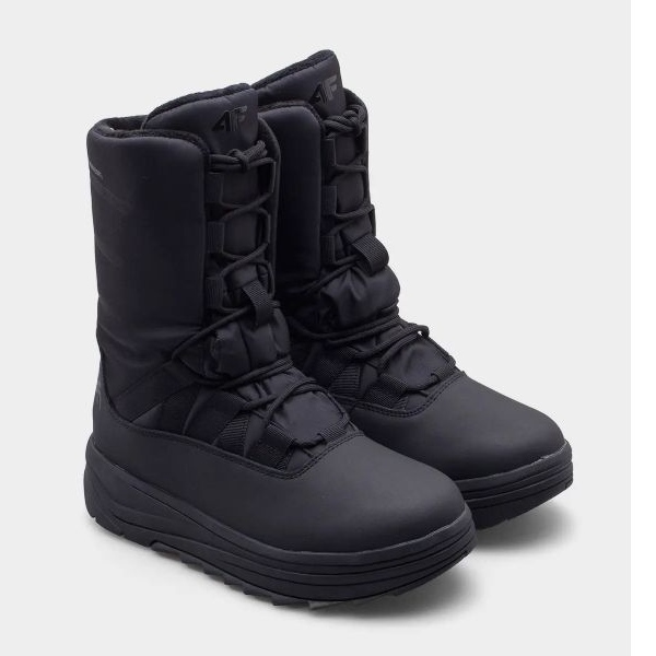 Women's winter snow boots 4F 4FRAW24FSBSF012-20S black 1 Women's winter snow boots 4F 4FRAW24FSBSF012-20S black 1