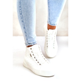 Insulated Women's Sneakers With Stitching Big Star OO274A479 White 1