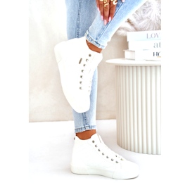 Insulated Women's Sneakers With Stitching Big Star OO274A479 White 2