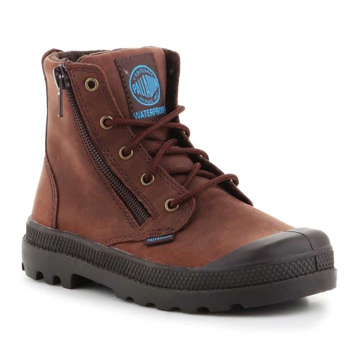 Palladium Pampa Hi Lea Gusset shoes 52744-255 brown 1 Palladium Pampa Hi Lea Gusset shoes 52744-255 brown 1