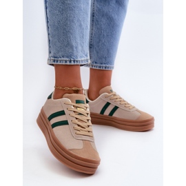 EV-508 Beige/Green Sports Shoes 1 EV-508 Beige/Green Sports Shoes 1