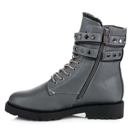 Betler Stylish workery boots grey 1