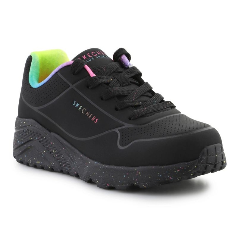 Skechers Uno Lite Rainbow Speckle shoes 310456L-BKMT black 1 Skechers Uno Lite Rainbow Speckle shoes 310456L-BKMT black 1