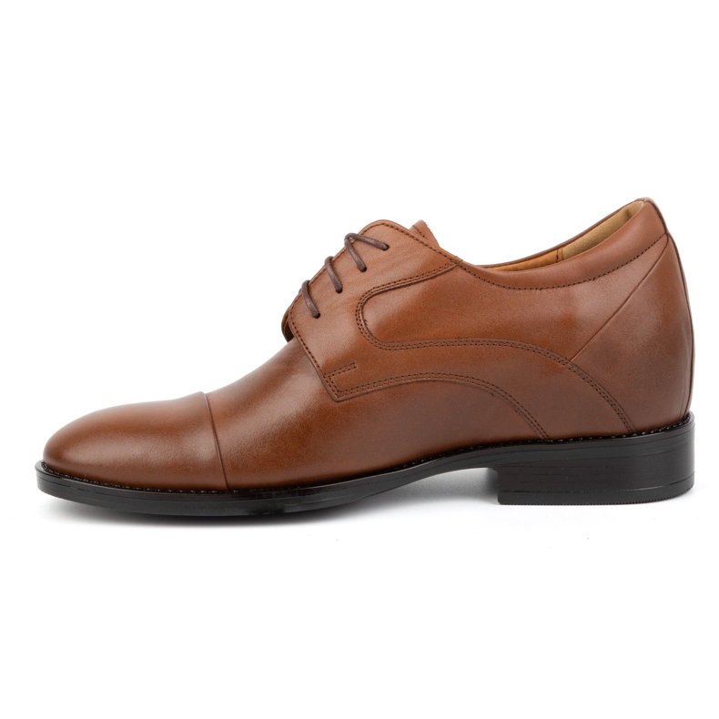 Olivier Men's leather lace-up shoes, brown, P14 1