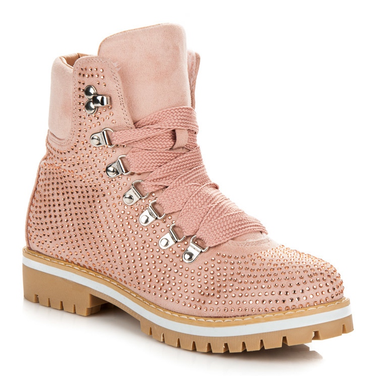 Vices Trappers with wide laces pink 1