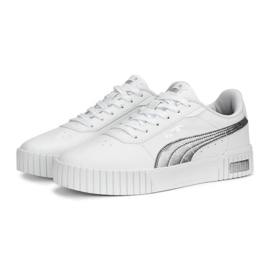 Puma Carina 2.0 Space Metallics 389387-02 shoes, white 1