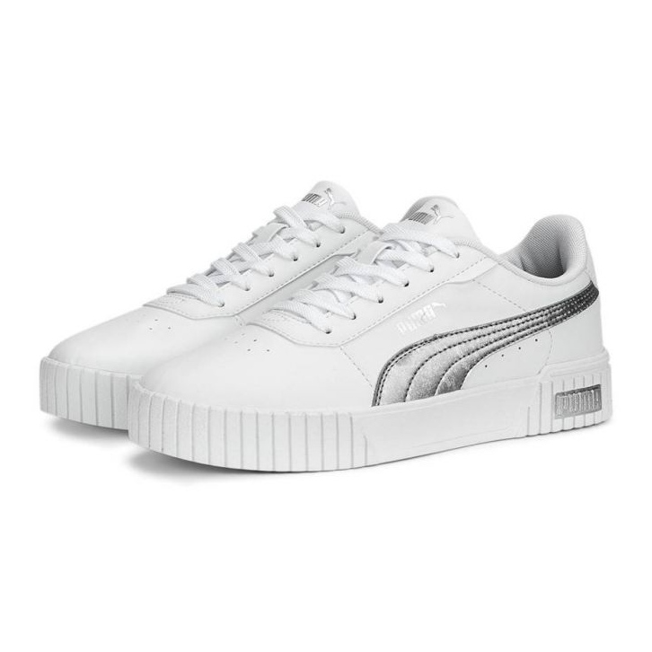 Puma Carina 2.0 Space Metallics 389387-02 shoes, white 1