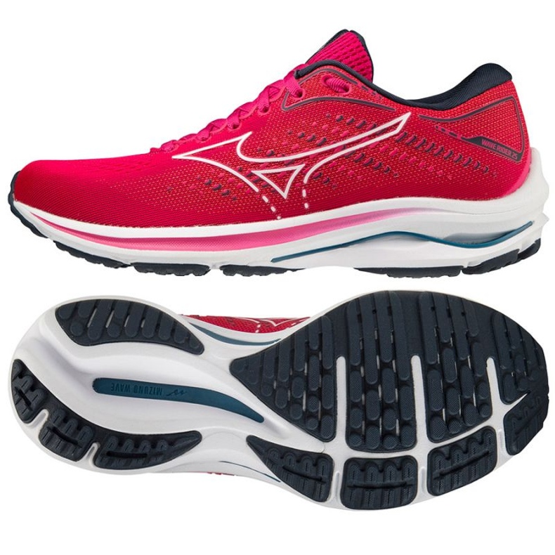 Mizuno Wave Rider 25 J1GD210303 running shoes pink 1
