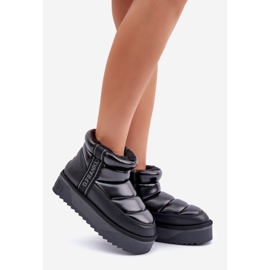 Low Snow Boots With a Thick Sole D.Franklin DFSH371011 Black 1