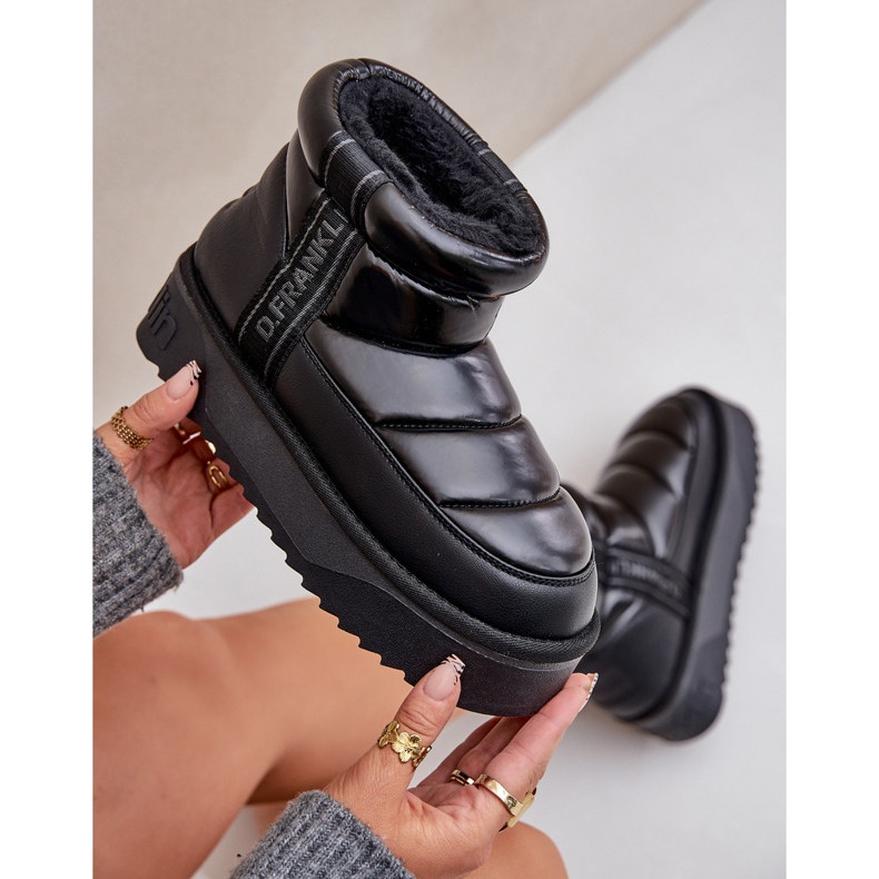 Low Snow Boots With a Thick Sole D.Franklin DFSH371011 Black 2