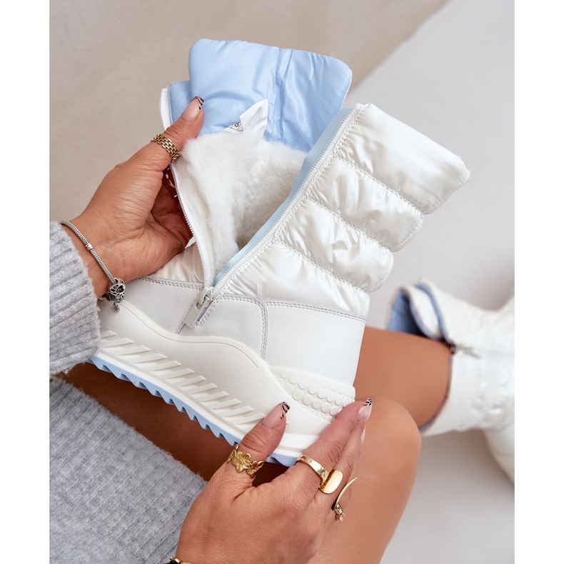 Women's Big Star snow boots with fur OO274A396 White 2 Women's Big Star snow boots with fur OO274A396 White 2