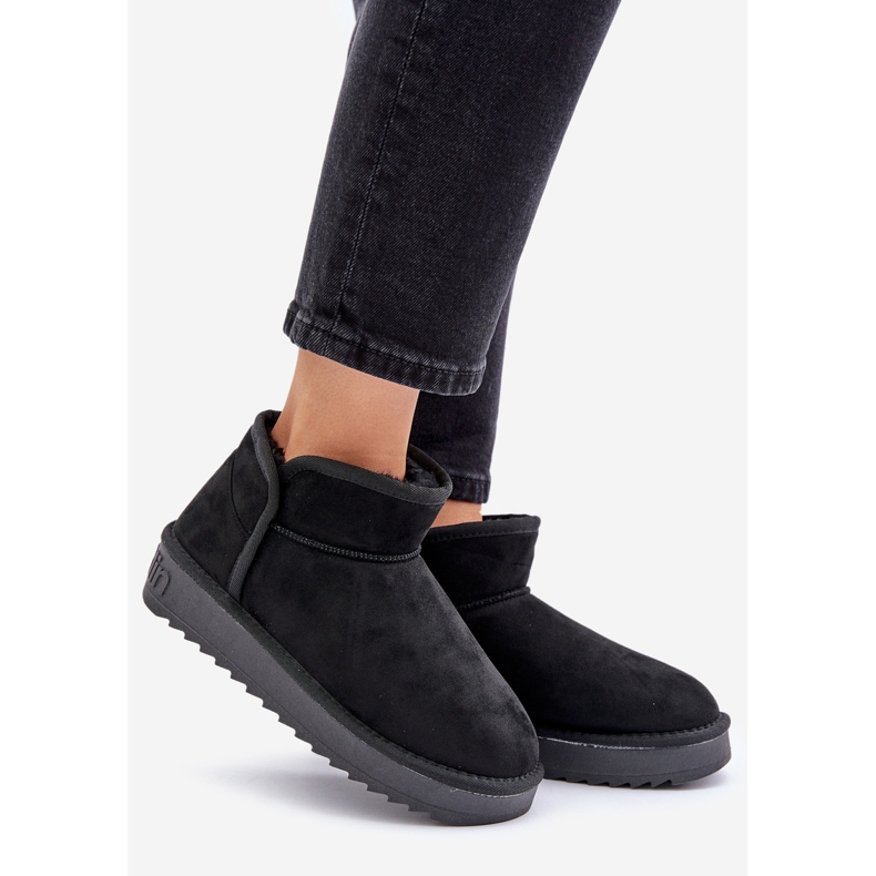 Women's Platform Snow Boots D.Franklin DFSH370010 Black 1