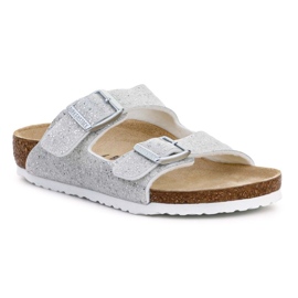 Kalpki Birkenstock Arizona Kids 1022230 Cosmic Sparkle White silver 1 Kalpki Birkenstock Arizona Kids 1022230 Cosmic Sparkle White silver 1