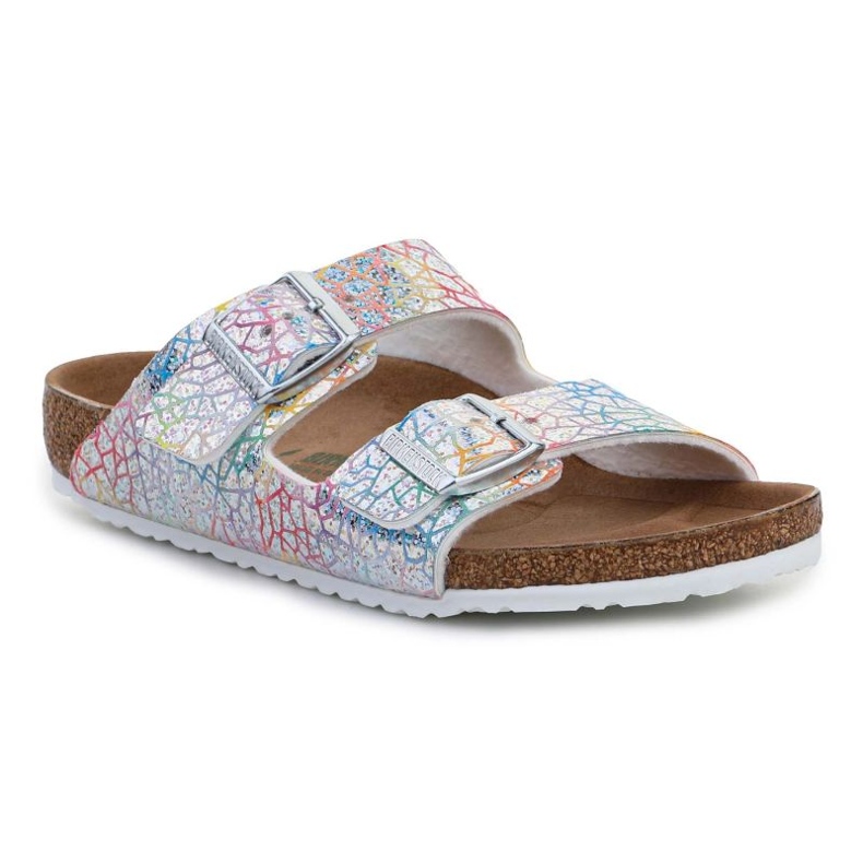 Birkenstock Arizona Kids Flashy Hologram Silver flip-flops 1022173 multicolored 1