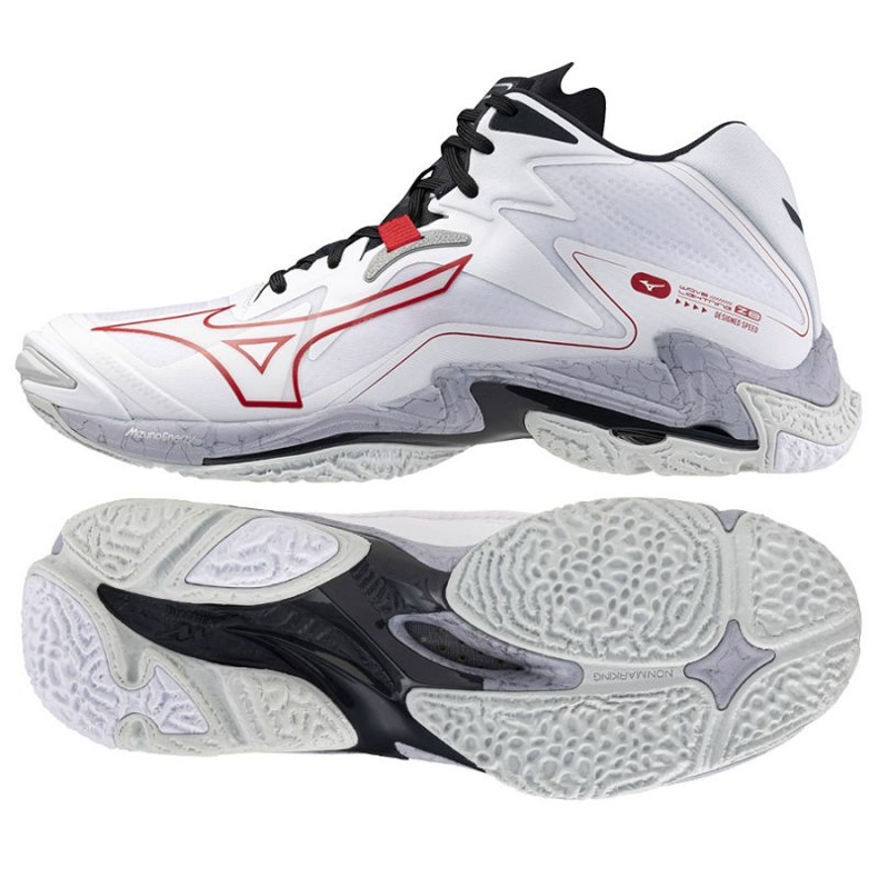 Mizuno Wave Lightning Z8 Mid V1GA240596 shoes white 1