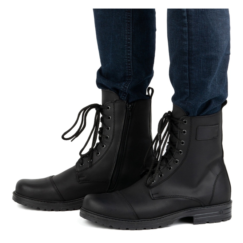 Polish high-top leather men's shoes 2118/2 POLBUT black 2 Polish high-top leather men's shoes 2118/2 POLBUT black 2