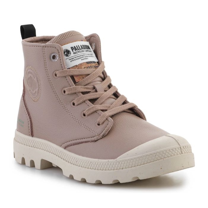 Palladium Pampa Hi Re-Vegn Leather shoes 74378-284-M beige 1