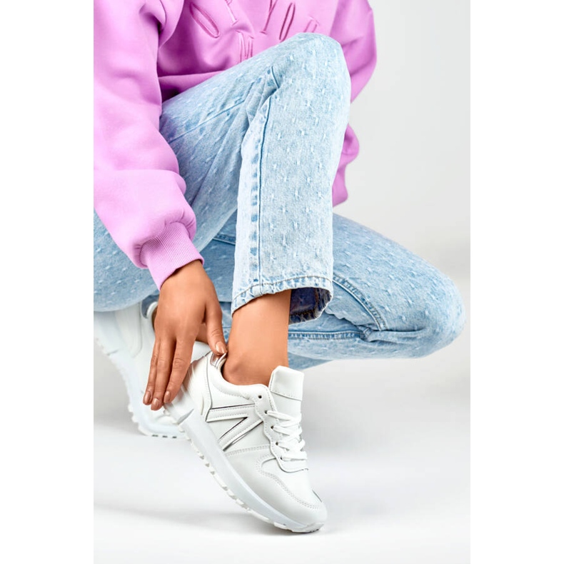 Women's sports shoes, white sneakers, LL66-33W 2 Women's sports shoes, white sneakers, LL66-33W 2