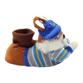 American Club Warm American squirrel pet slippers blue brown 1