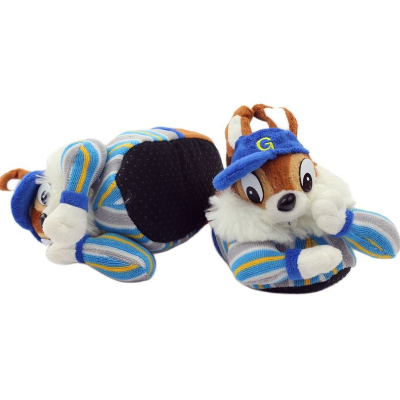 American Club Warm American squirrel pet slippers blue brown 4 American Club Warm American squirrel pet slippers blue brown 4