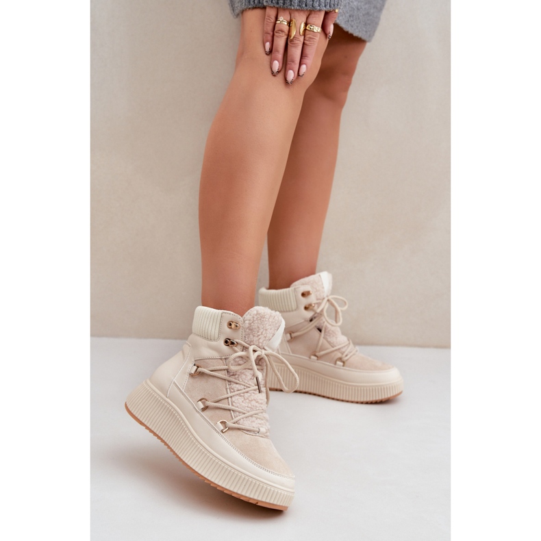 Women's Insulated Snow Boots MD9944-6 beige 1 Women's Insulated Snow Boots MD9944-6 beige 1