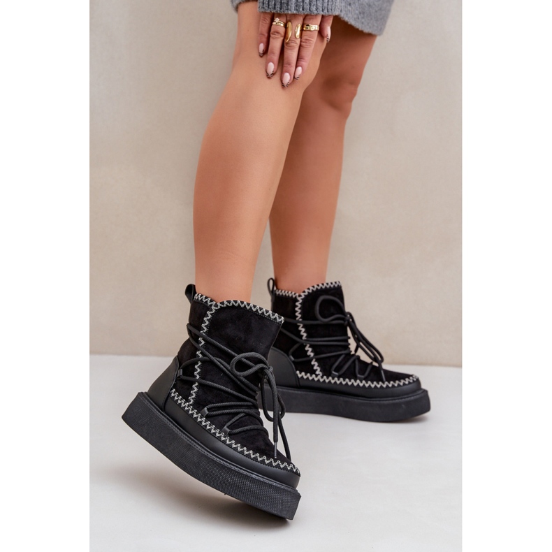 Women's Insulated Snow Boots MD1094-1 black 1