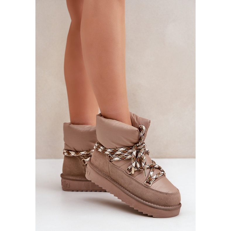 D.Franklin snow boots with fur DFSH375003 beige 1