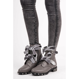 Vices Workery boots with studs grey 1