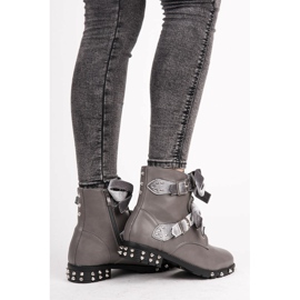 Vices Workery boots with studs grey 2