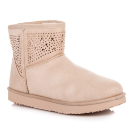 Beige snow boots 1