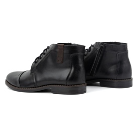 Olivier Men's leather winter elegant 282lu black boots 3