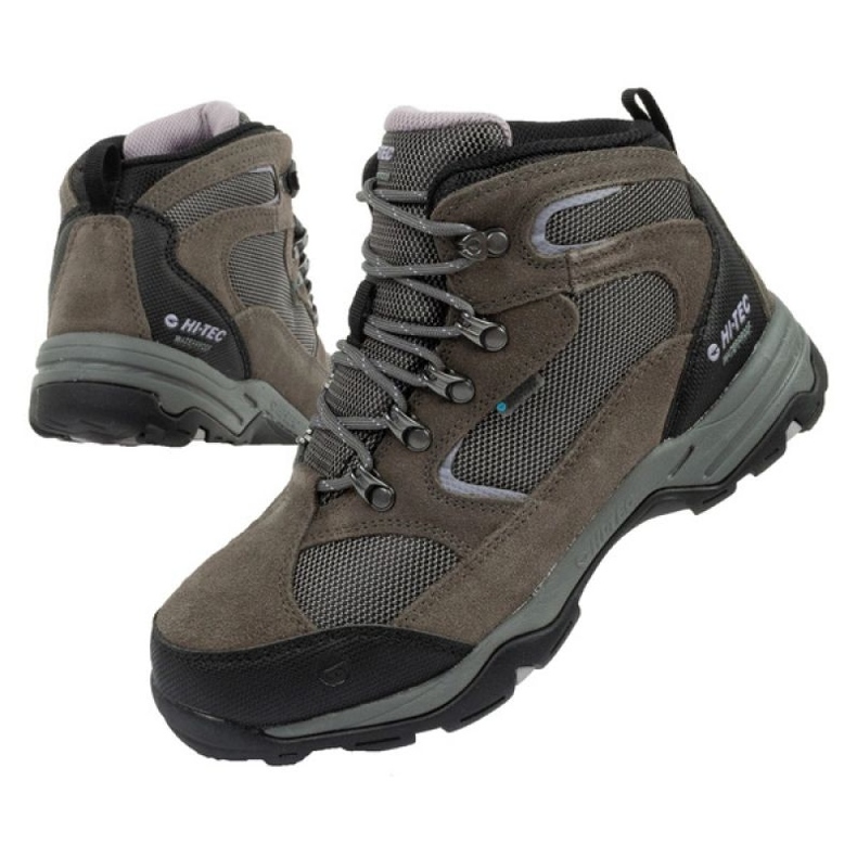 Hi-Tec Storm O005365-054 shoes with membrane, gray grey 1