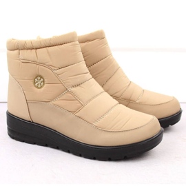 Women's wedge snow boots News 5029, beige 2