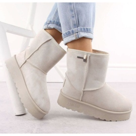 Big Star Women's Snow Boots OO274897 with TEX Membrane beige 2