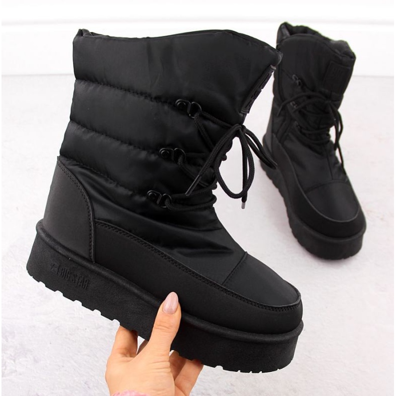 Women's snow boots on the Big Star platform OO274884 black 1 Women's snow boots on the Big Star platform OO274884 black 1