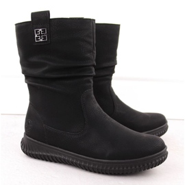 Rieker 74283-00 insulated ankle boots with zipper, black 2 Rieker 74283-00 insulated ankle boots with zipper, black 2